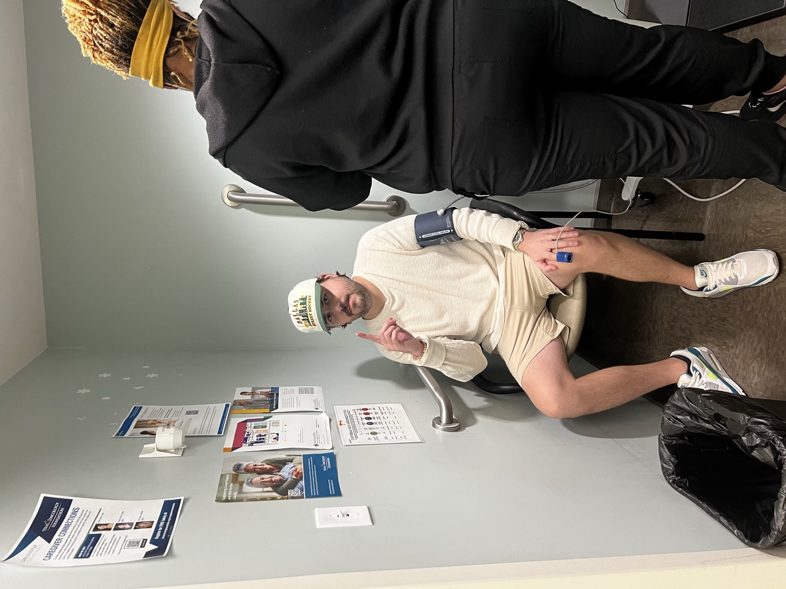 Drew at an appointment